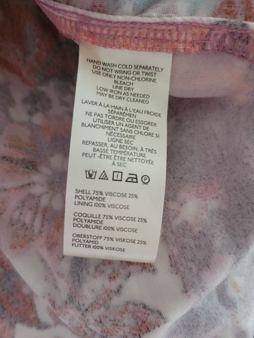 Anthropologie Pilcro Pink Multi-color Crushed Velvet shirt size Medium top - Picture 6 of 9